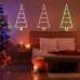 Qedertek Weihnachtsbeleuchtung Außen Batterie Warmweiß, 81cm LED Leiter Lichterkette Batterie mit Timer, 8 Modi, Wasserdicht Leiter Lichterkette Weihnachtsbaum für Innen Außen Weihnachtsdeko Fenster